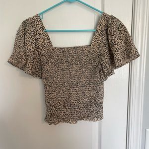 Cheetah Print Fitted TShirt great condition